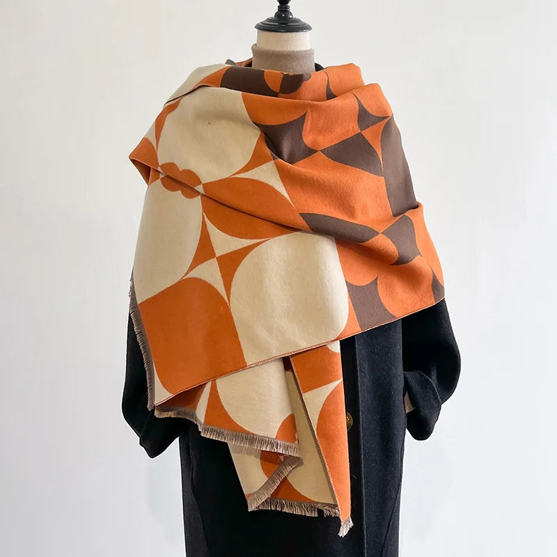 Jacquard Fringe Scarf