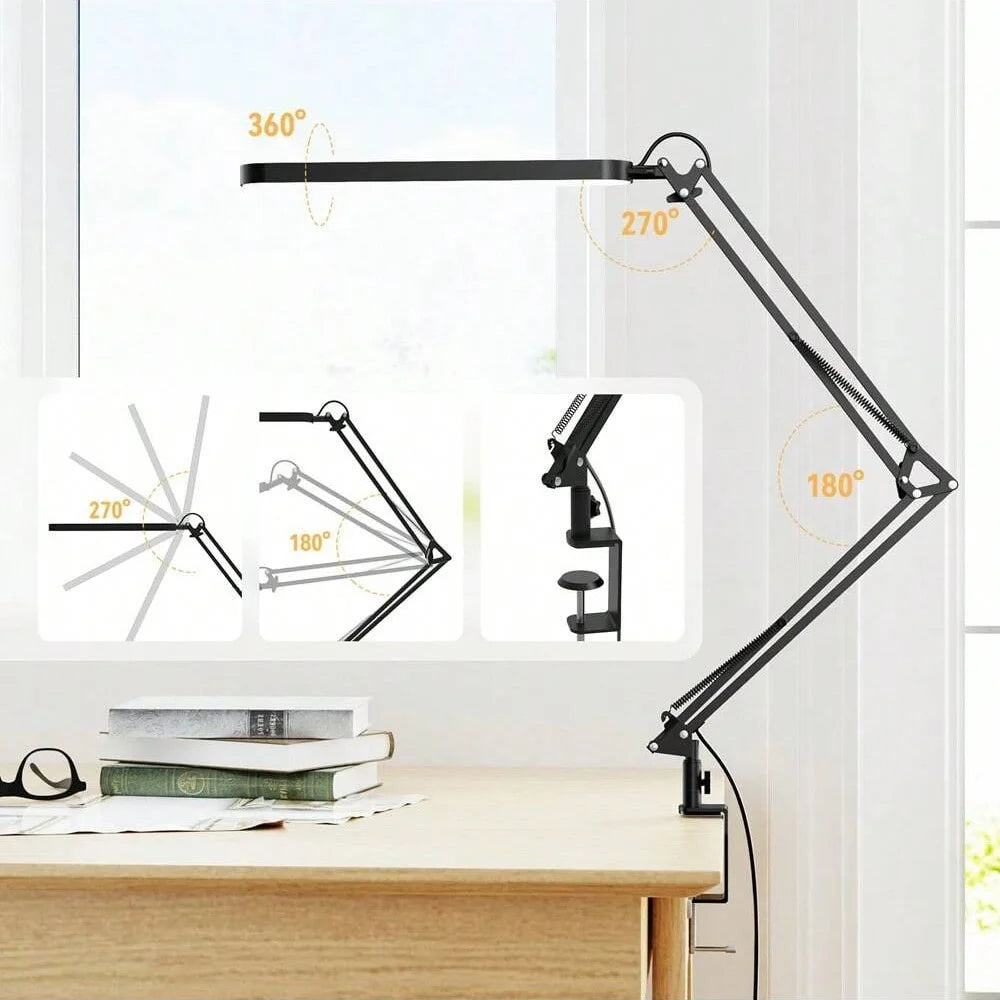 Clamp-On LED Desk Lamp