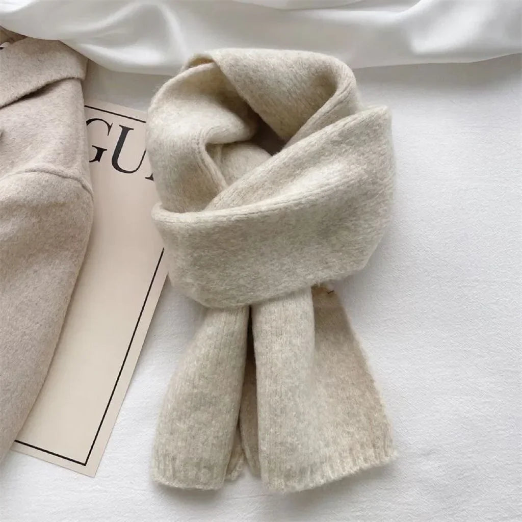 Ladies Cashmere Scarf Women Winter Warm Luxury Solid Color Shawl and Wraps Female Warm Thick Wool Neckerchief Blanket Pashmina