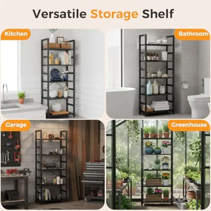 5-Tier Open Bookshelf