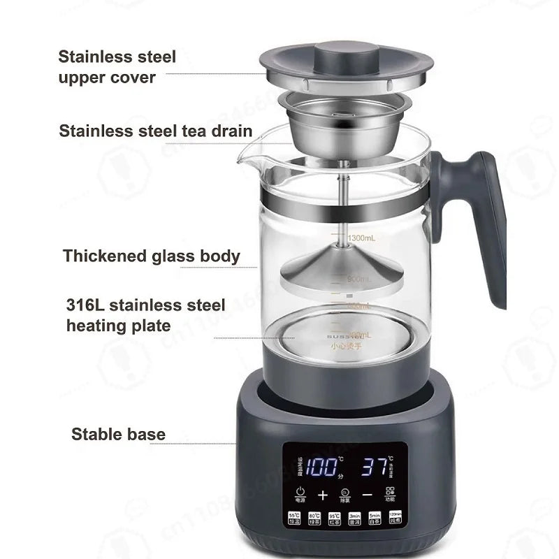 Glass Tea Kettle, 1.3 L