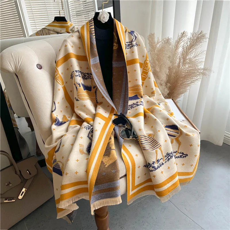 Horse Print Blanket Scarf