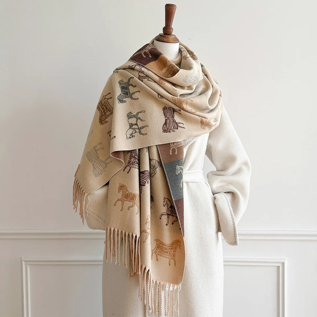 Horse Print Shawl