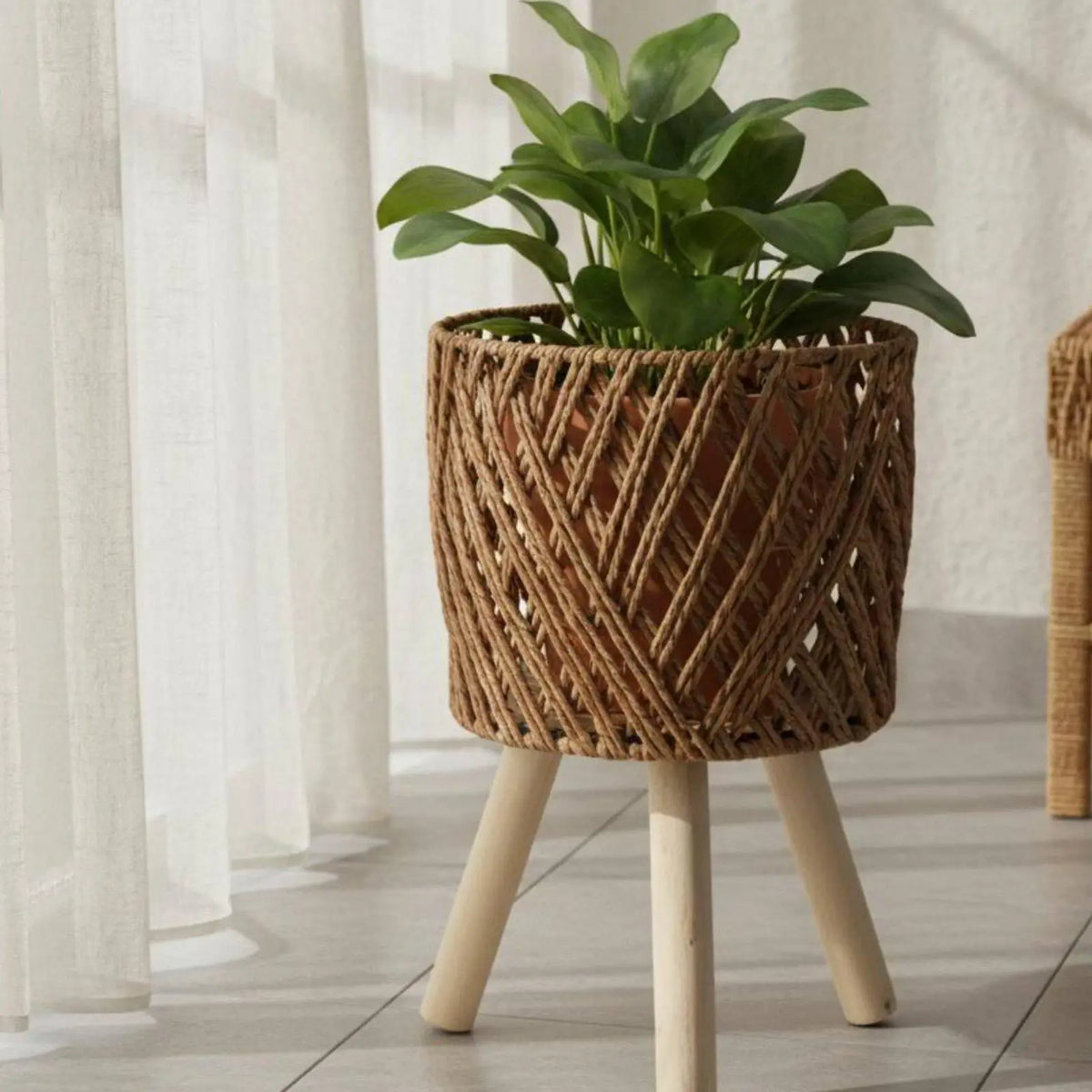 Woven Plant Stand
