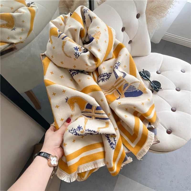 Horse Print Blanket Scarf