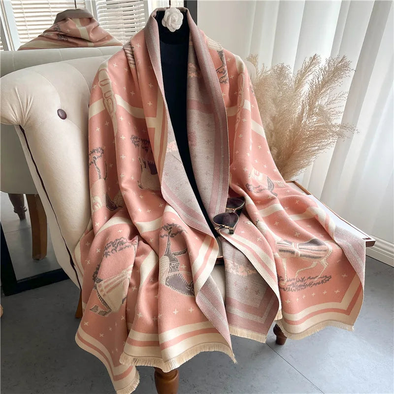Horse Print Blanket Scarf