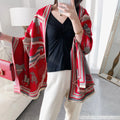 Horse Print Wrap Scarf