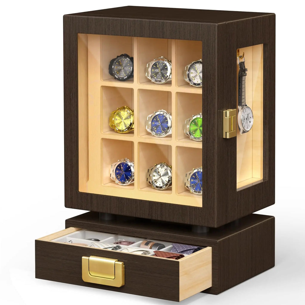 Walnut Watch Display Box