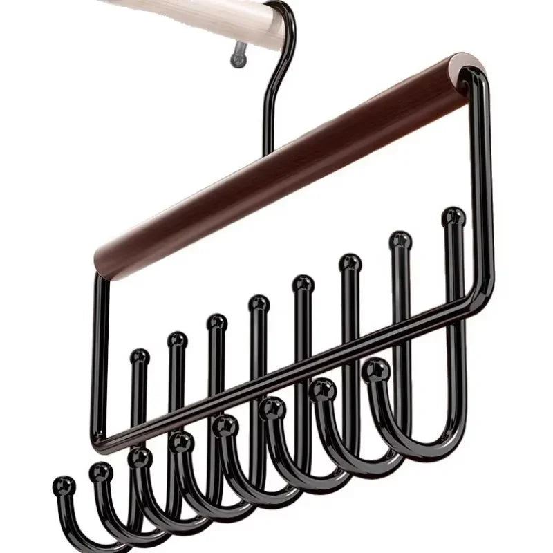 Wooden Hat & Belt Rack