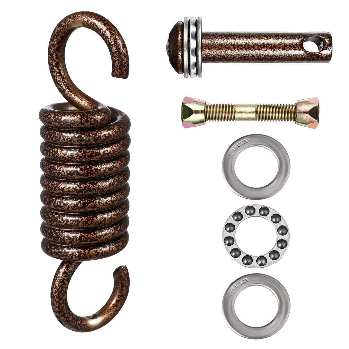 1Set Hammock Hanging Kit Stainless Steel Spring Hook Replacement Accessories for Porch Swings Hammock Chairs Swing Mounting