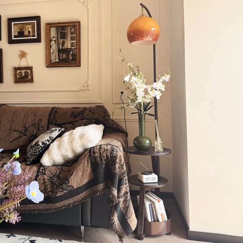 Antique Bedside Floor Lamp