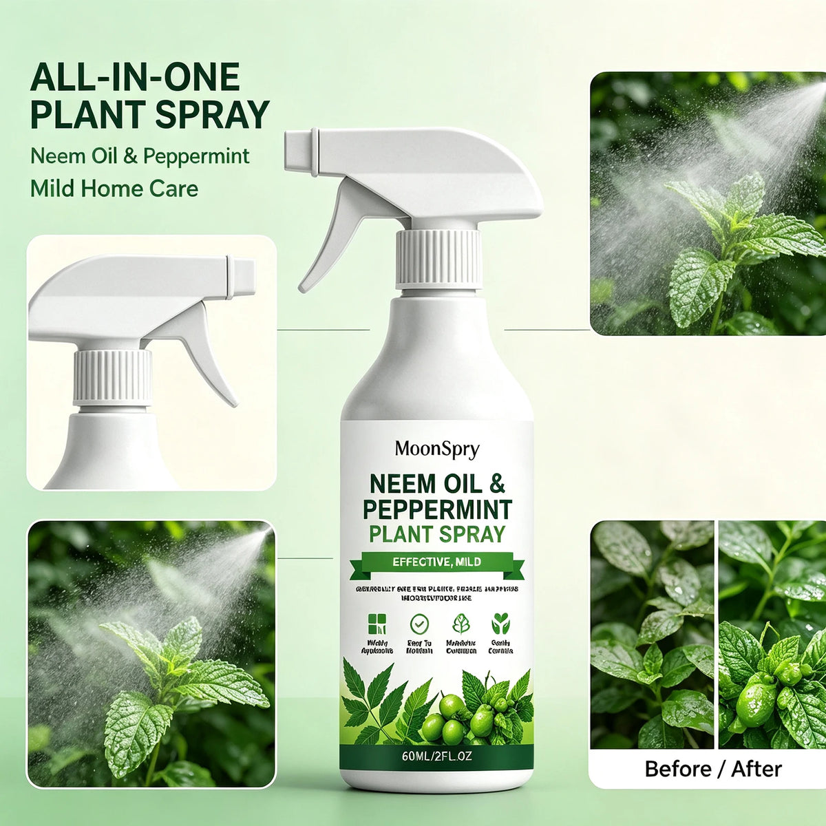 Neem Oil & Mint Plant Spray