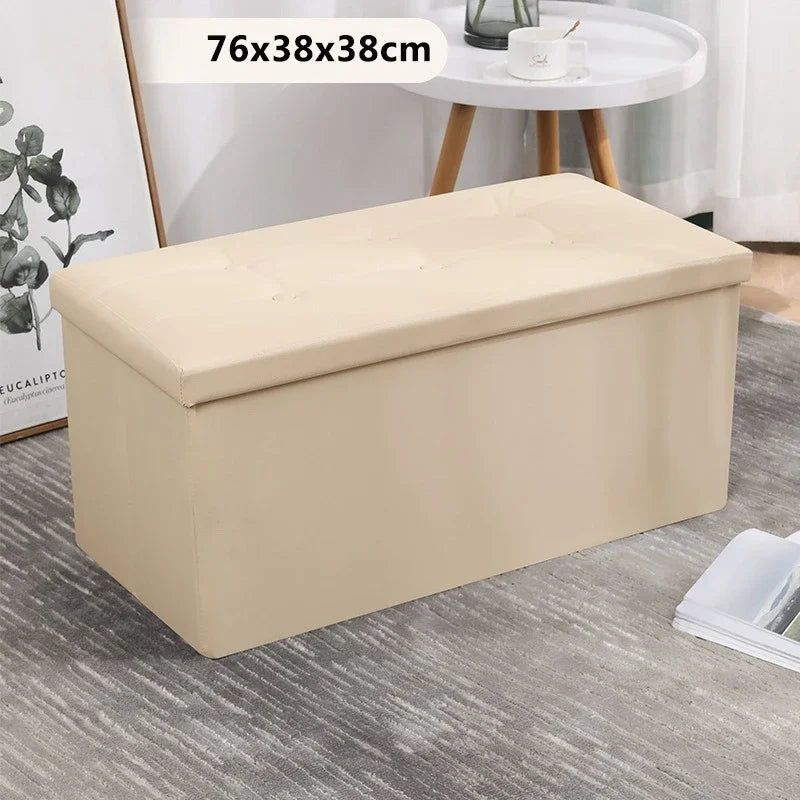 Folding Storage Ottoman