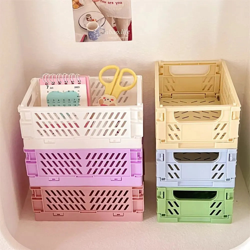 Foldable Desktop Storage Basket