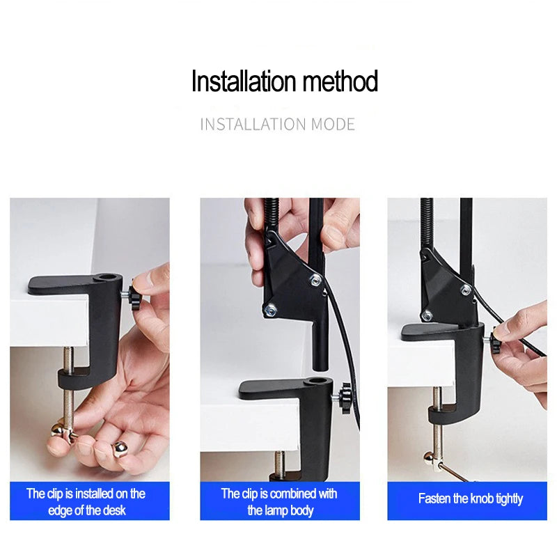 Clamp-On LED Desk Lamp