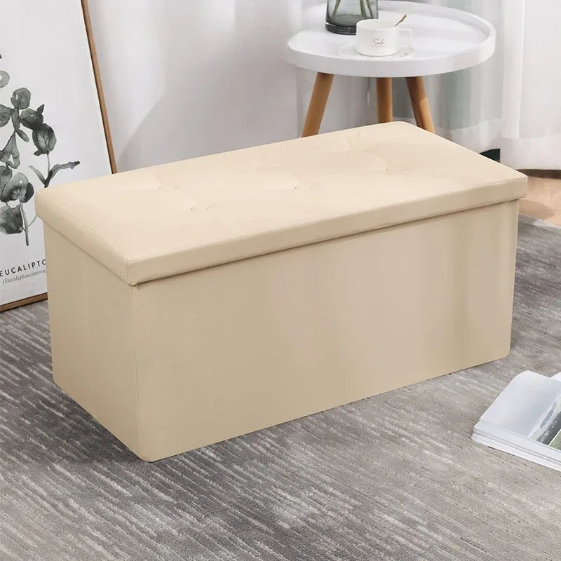 Folding Storage Ottoman