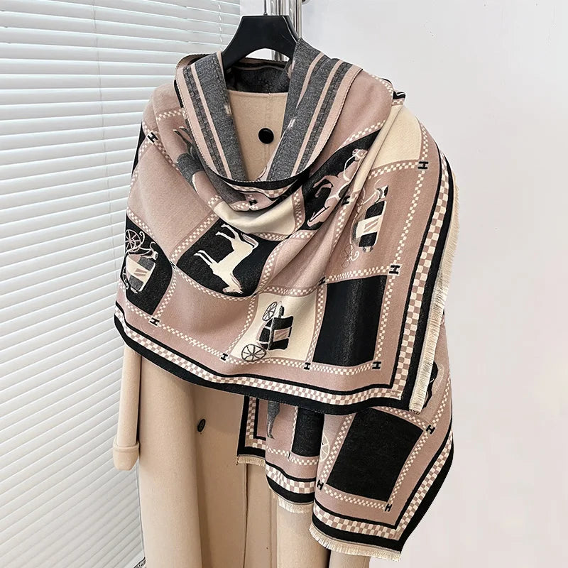 Horse Print Poncho