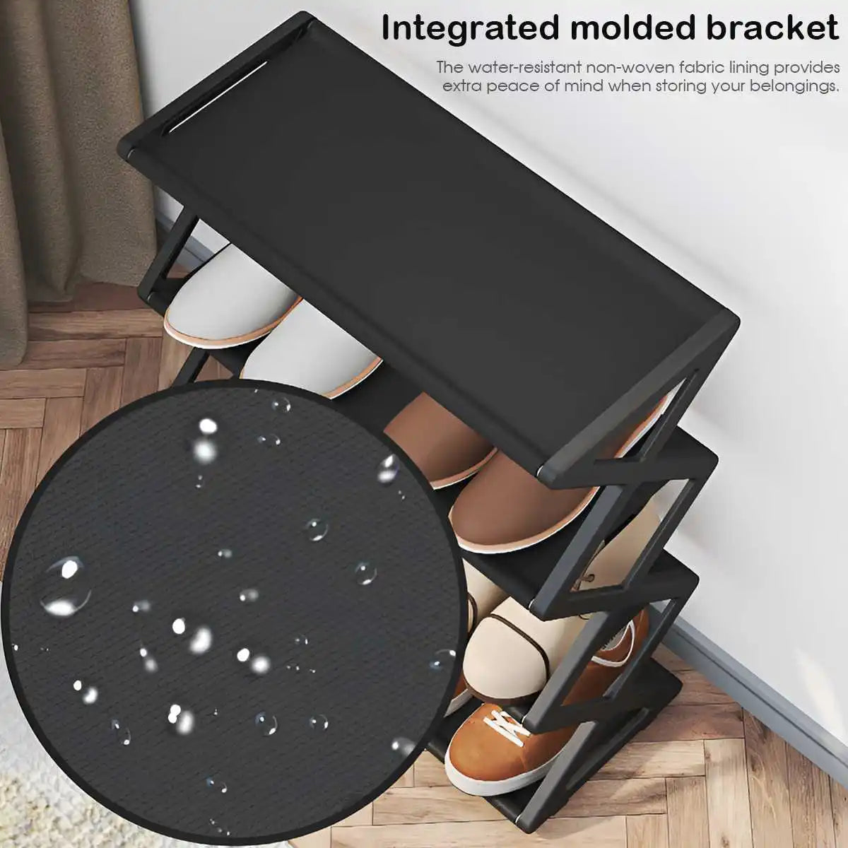 4-Tier X-Frame Shoe Rack