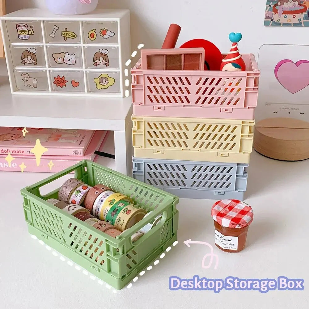 Foldable Desktop Storage Basket