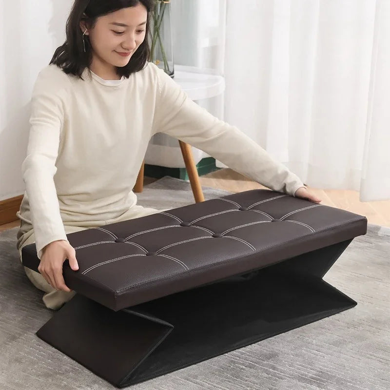 Folding Storage Ottoman