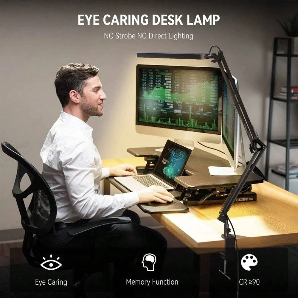 Clamp-On LED Desk Lamp