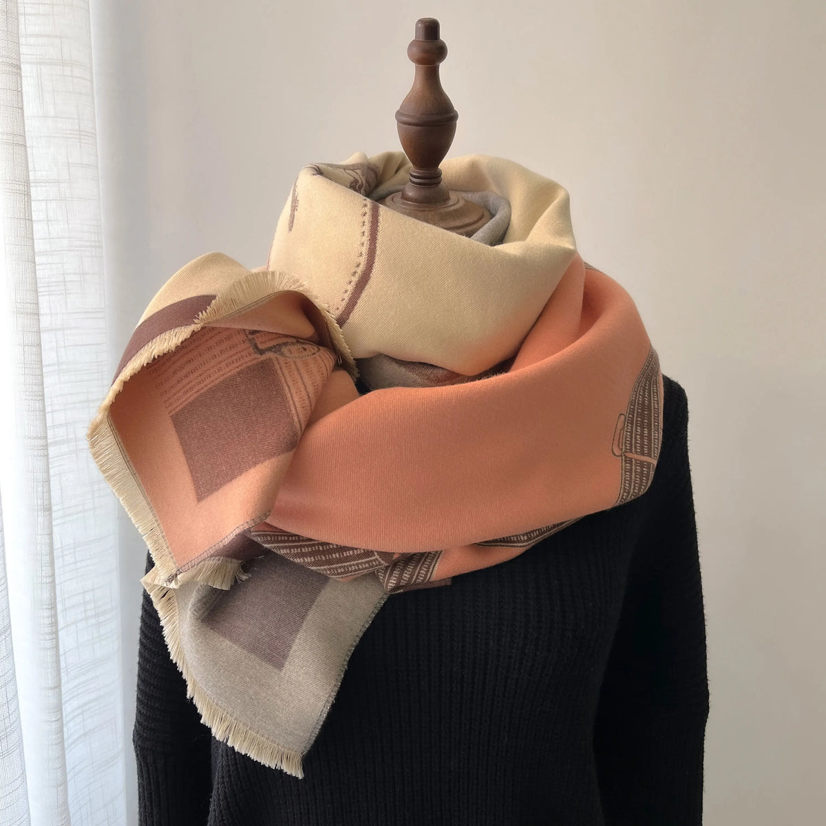 Printed Winter Wrap