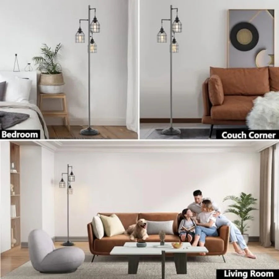 Industrial Tree Floor Lamp