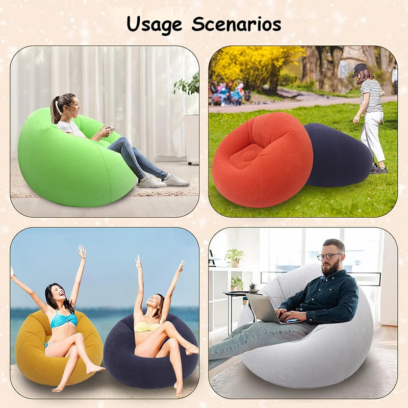Four ways to use the inflatable lazy sofa indoors and outdoors