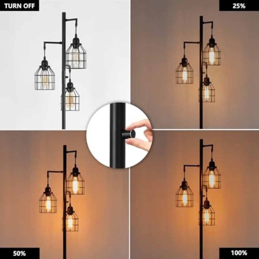 Industrial Tree Floor Lamp