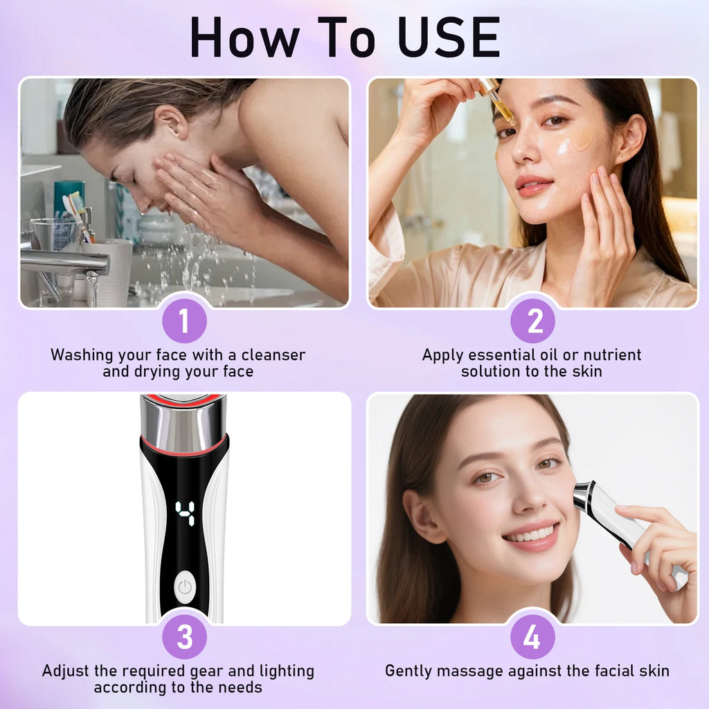 Facial Massager, 4 Modes