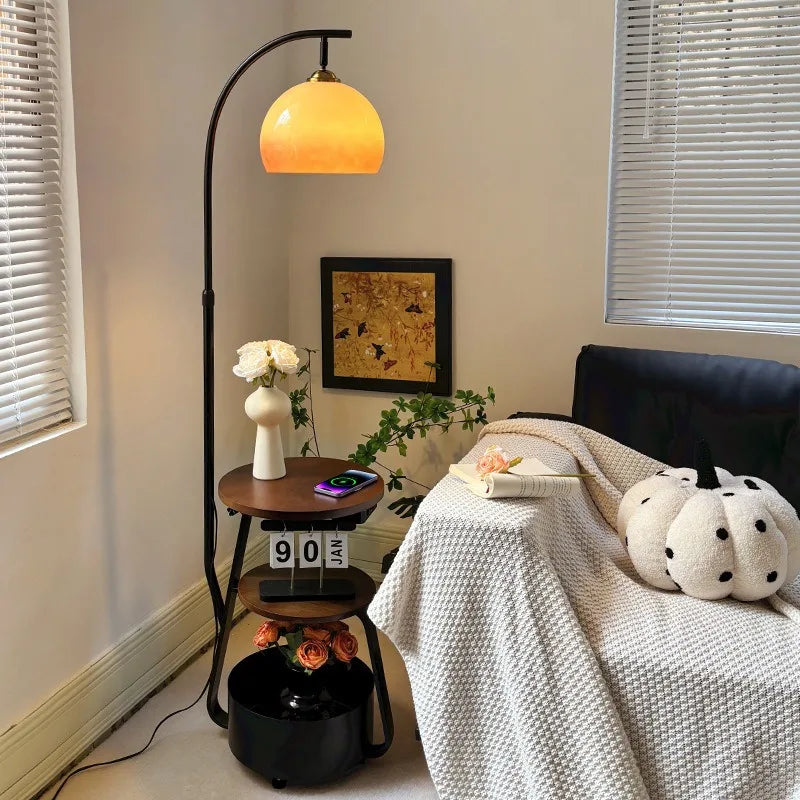 Antique Bedside Floor Lamp