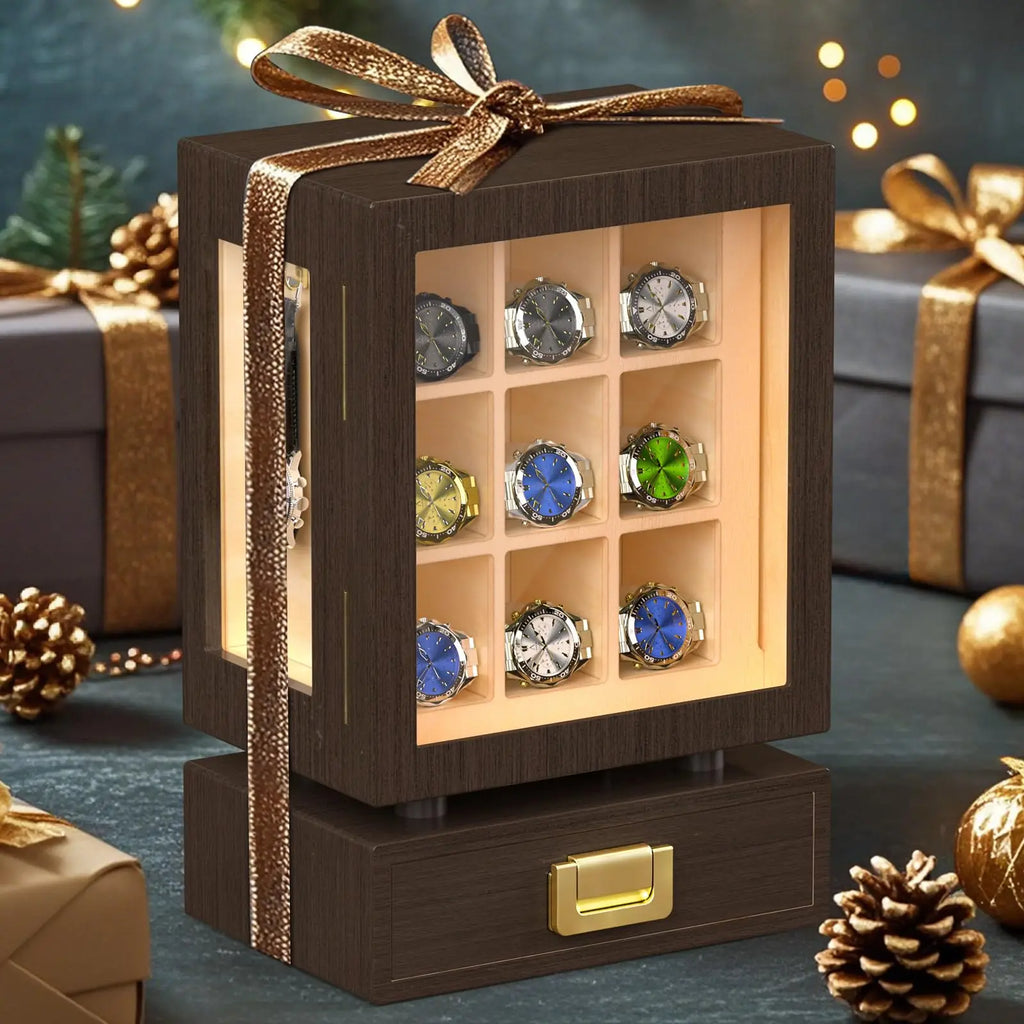 Walnut Watch Display Box
