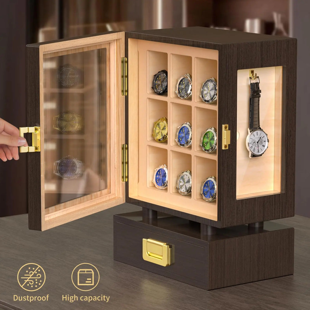 Walnut Watch Display Box