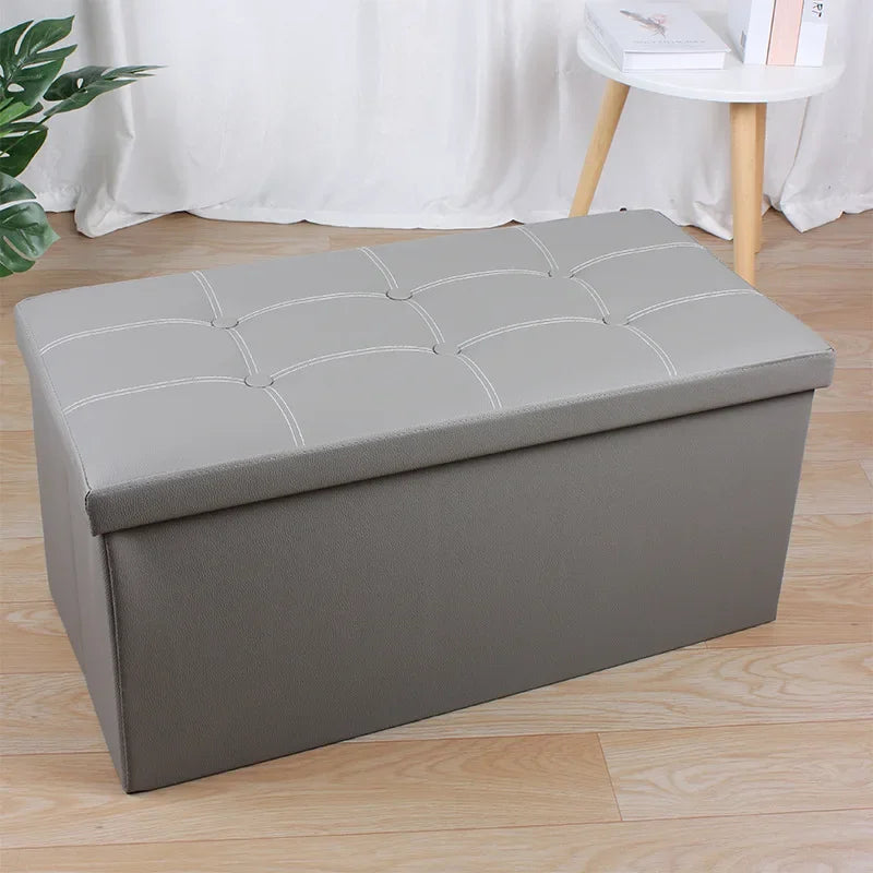 Folding Storage Ottoman