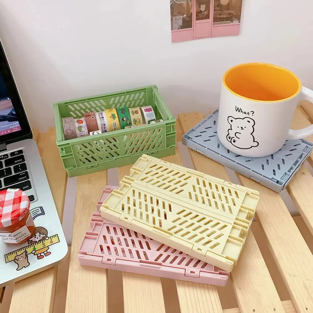 Foldable Desktop Storage Basket